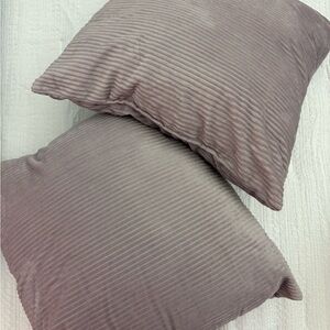 2 Target light purple/lavender square pillows!